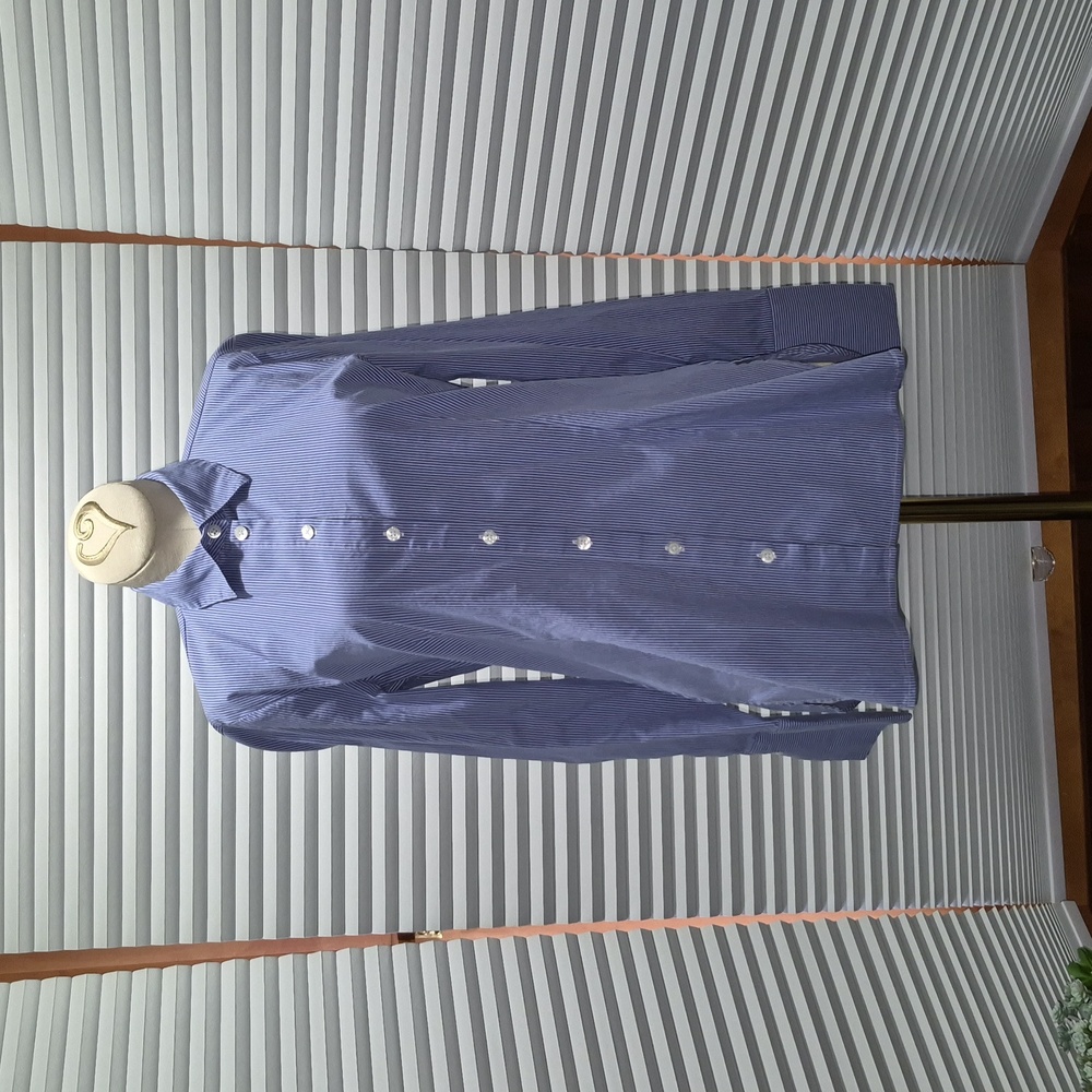 🎈Ann Taylor French Blue Pin Striped Buttondown Shirt